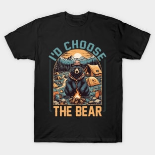 I Choose The Bear Gift For Women Mother day T-Shirt